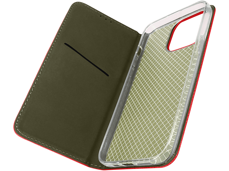 AVIZAR Smart Series, Bookcover, Apple, iPhone 14 Pro, Rot SATURN