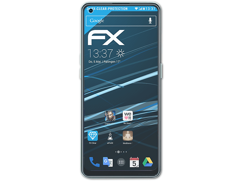 5G) FX-Clear Oppo A96 ATFOLIX Displayschutz(für 3x