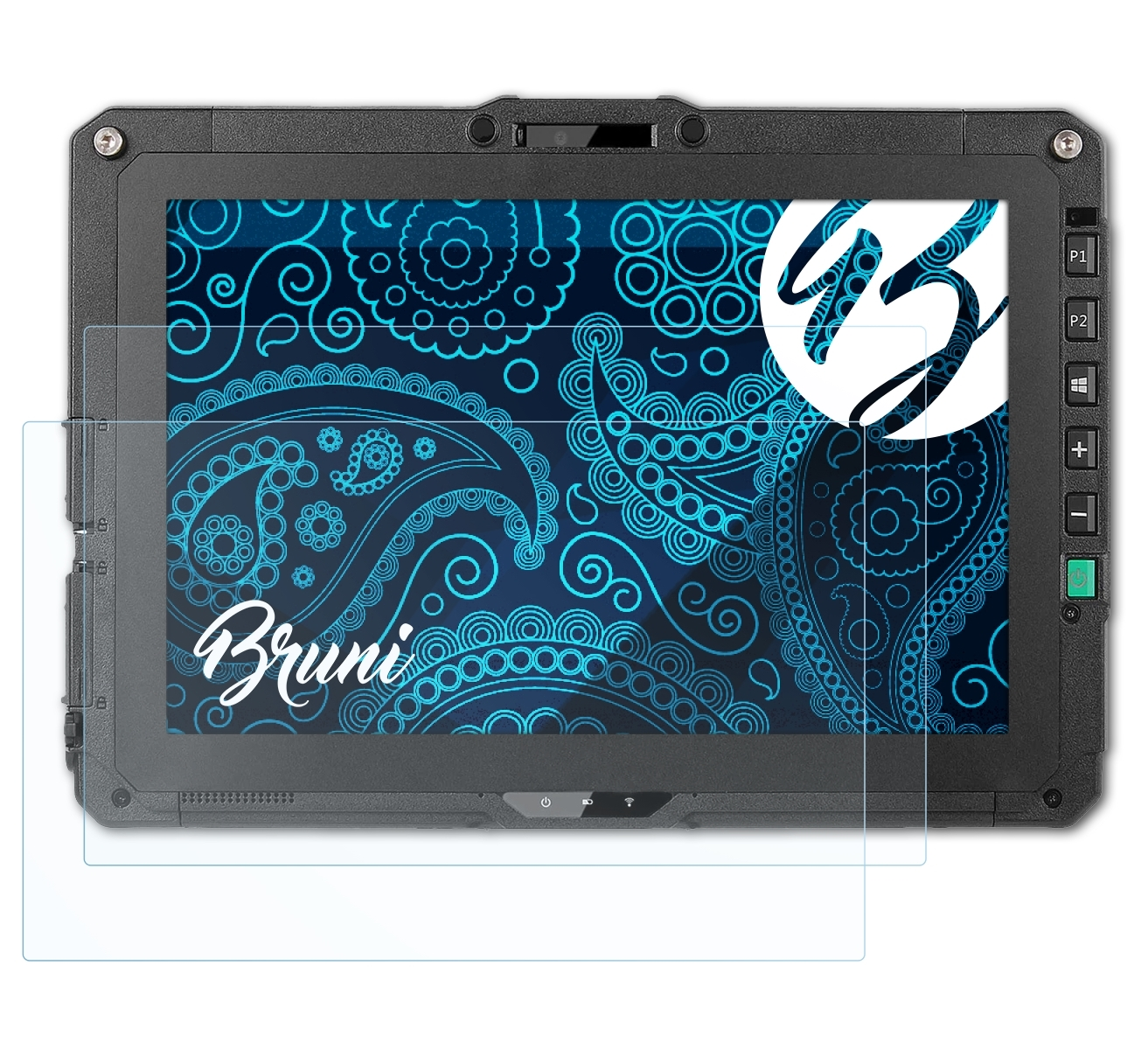 BRUNI 2x Basics-Clear Schutzfolie(für Getac UX10)