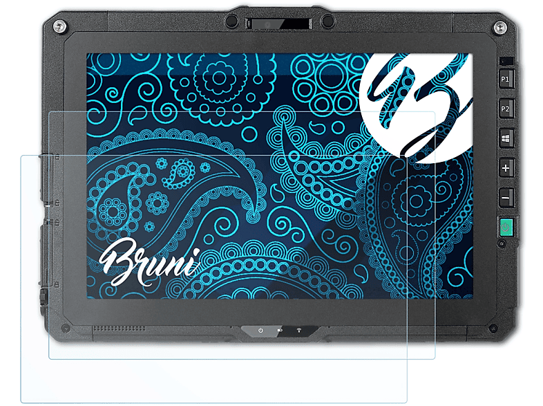 BRUNI 2x Basics-Clear Schutzfolie(für Getac UX10) | Tabletschutzfolien