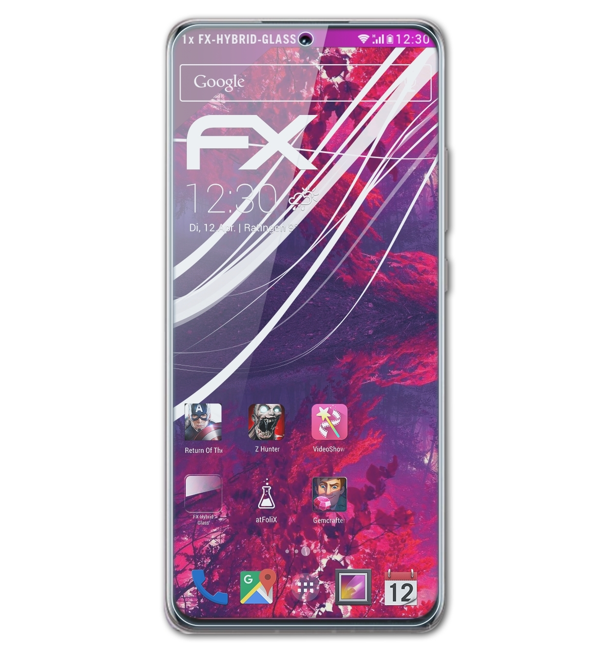 ATFOLIX FX-Hybrid-Glass Schutzglas(für 12 Pro) Xiaomi