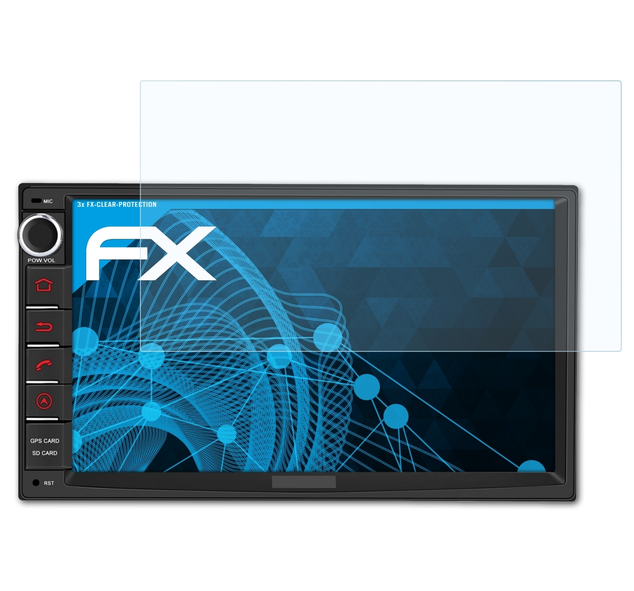 ATFOLIX 3x FX-Clear Displayschutz(für (Universal)) Inch 7 Pumpkin VA0401B