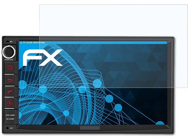 Pumpkin 3x Inch ATFOLIX FX-Clear 7 (Universal)) Displayschutz(für VA0401B