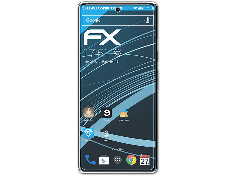 ATFOLIX 3x FX-Clear Displayschutz(für 6) Google Pixel