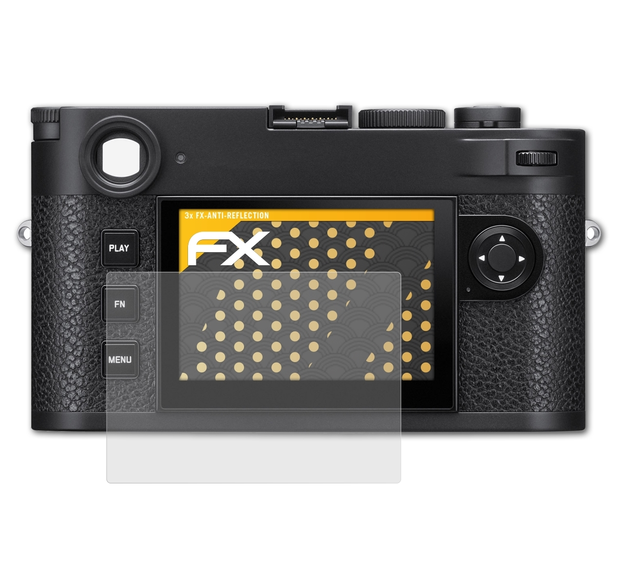ATFOLIX 3x M11) Leica FX-Antireflex Displayschutz(für