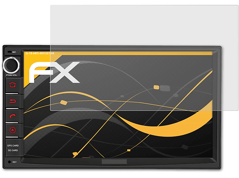 ATFOLIX 3x FX-Antireflex VA0401B 7 Pumpkin (Universal)) Inch Displayschutz(für