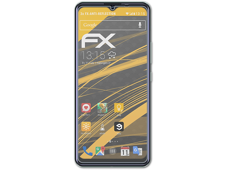 ATFOLIX 3x FX-Antireflex Displayschutz(für Oukitel C25) | Displayschutzfolien & Gläser