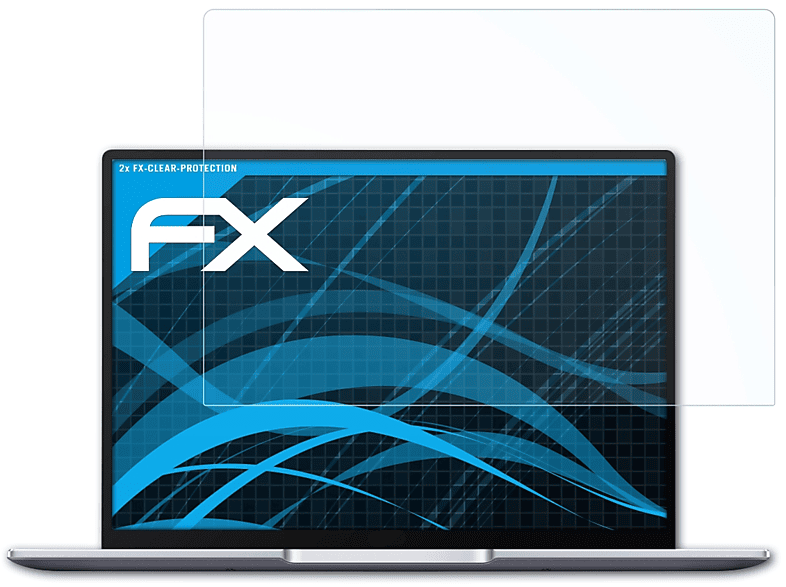 ATFOLIX Huawei Displayschutz(für 14 (2021)) 2x MateBook FX-Clear