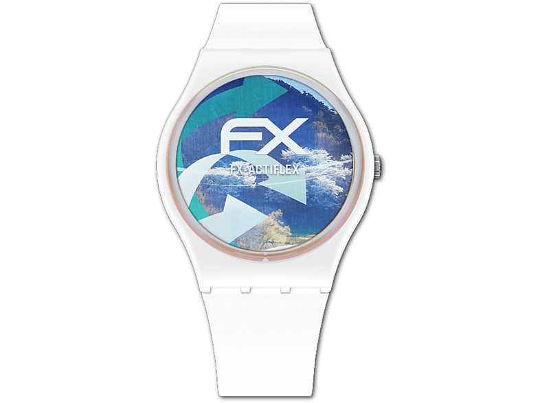 ATFOLIX 3x (34mm)) Displayschutz(für FX-ActiFleX WhitePay Swatch