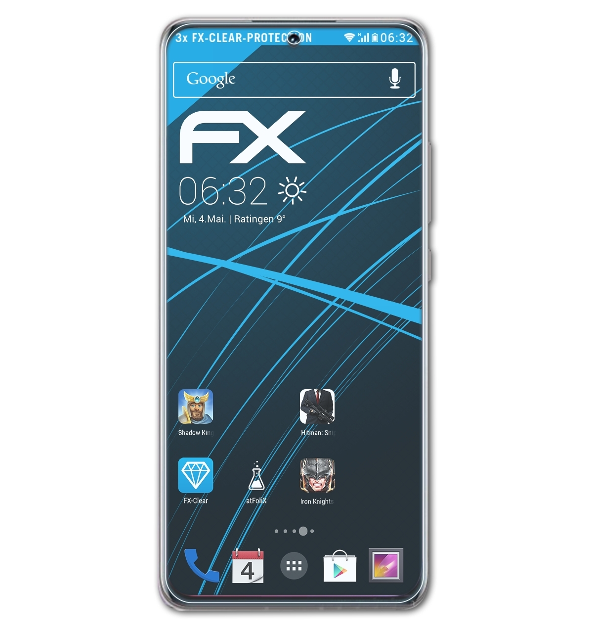 Pro) 12 3x Displayschutz(für FX-Clear ATFOLIX Xiaomi