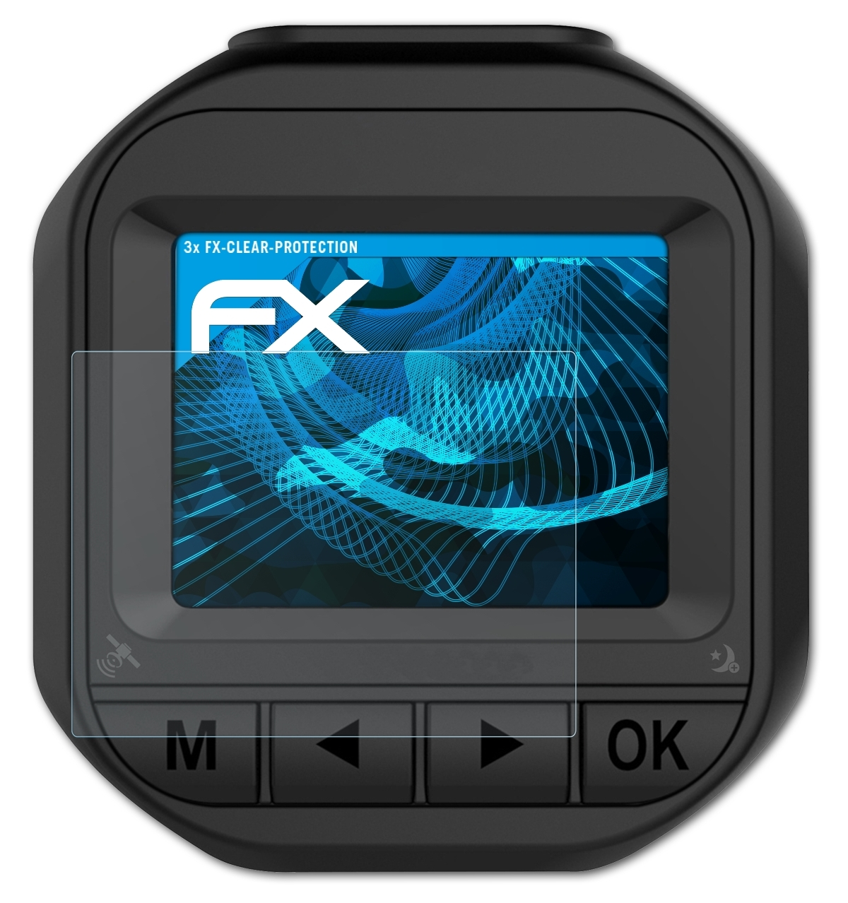ATFOLIX 3x FX-Clear Displayschutz(für SCR Sencor 5000GS)