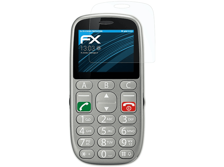 ATFOLIX 3x FX-Clear Gigaset Displayschutz(für GL390)
