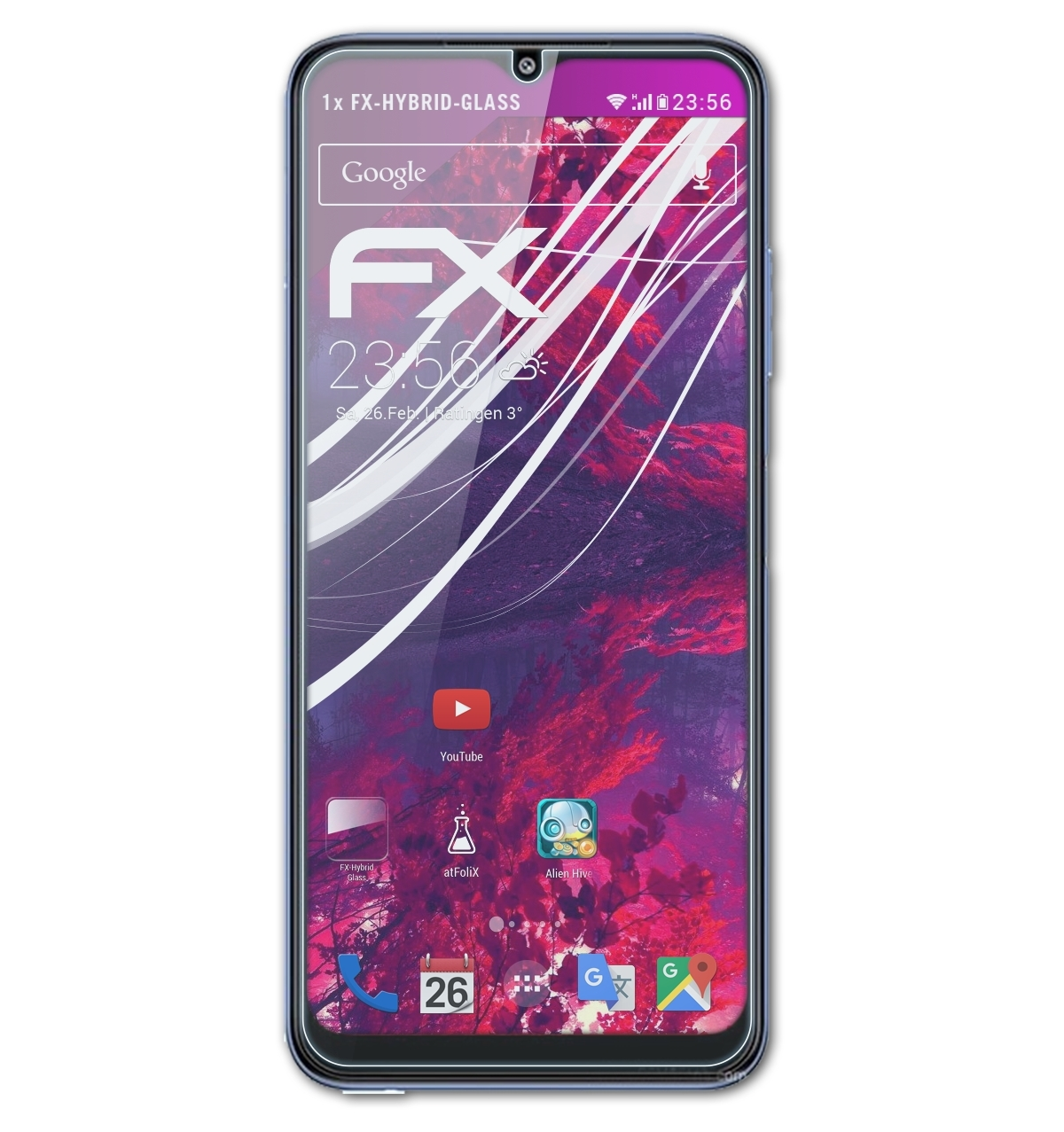 ATFOLIX FX-Hybrid-Glass Schutzglas(für Samsung 5G) Galaxy F42