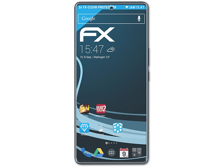 ATFOLIX 3x FX-Clear Displayschutz(für Vivo iQOO 9 Pro)
