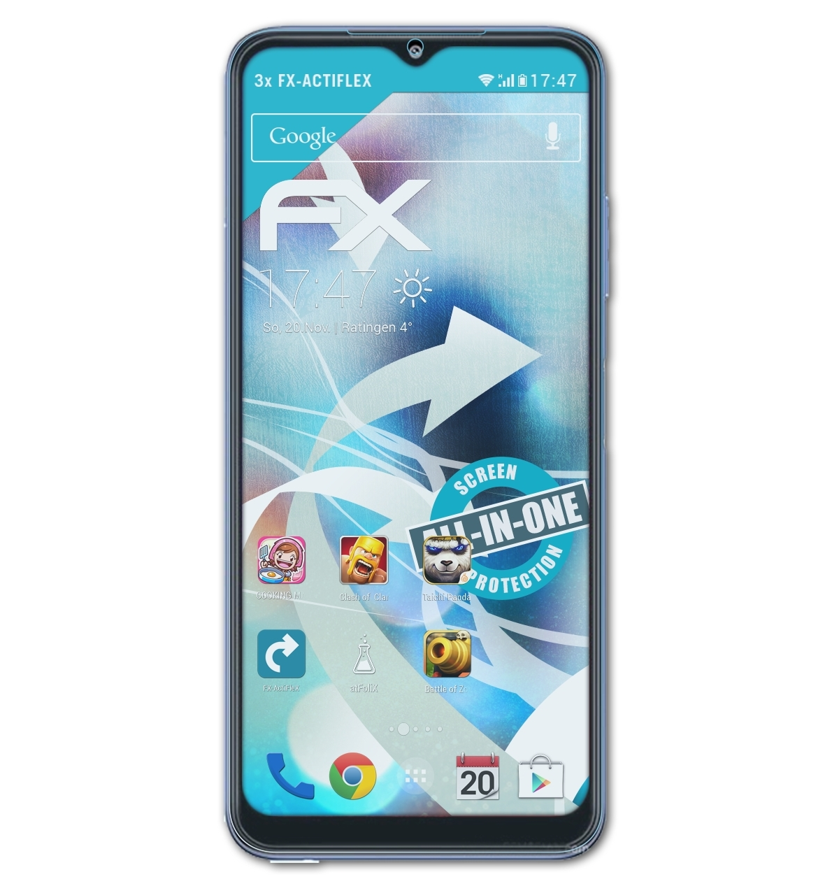 ATFOLIX 3x FX-ActiFleX Displayschutz(für 5G) F42 Samsung Galaxy
