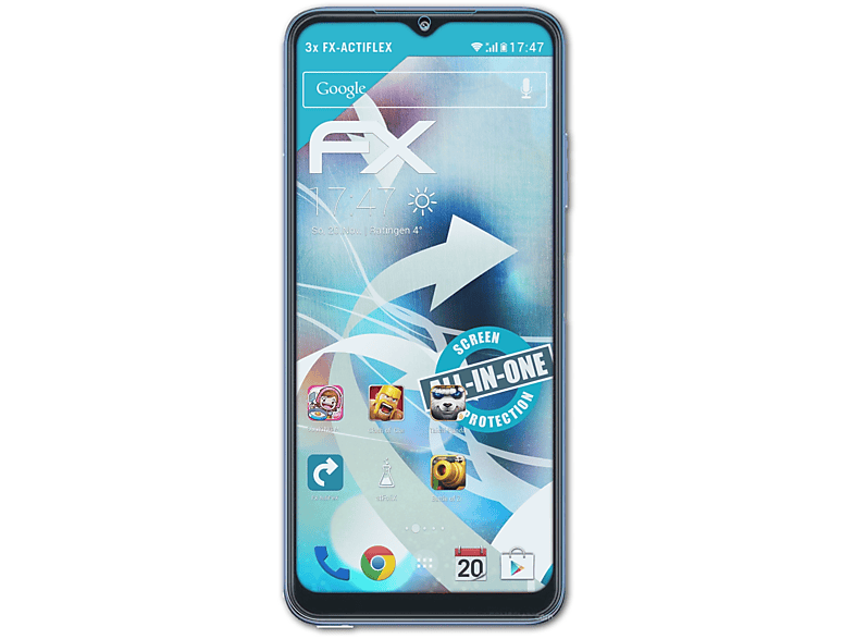 FX-ActiFleX 5G) Displayschutz(für ATFOLIX Samsung 3x F42 Galaxy