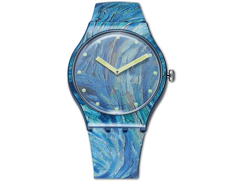 ATFOLIX 3x FX-ActiFleX Displayschutz(für Swatch The Starry Night by Vincent Van Gogh)