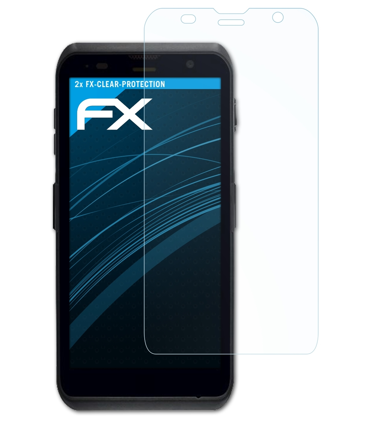 ATFOLIX 2x FX-Clear Displayschutz(für Honeywell EDA52) ScanPal