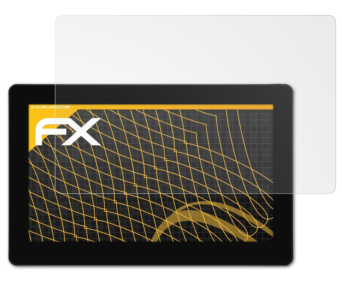 ATFOLIX 2x 16 Kamvas FX-Antireflex Huion Pro 4K) Displayschutz(für