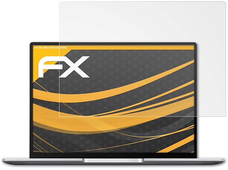 Displayschutz(für MateBook FX-Antireflex 14 Huawei (2021)) ATFOLIX 2x