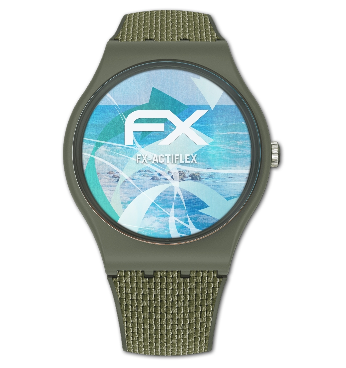 (41mm)) FX-ActiFleX Displayschutz(für OnGPay ATFOLIX 3x Swatch