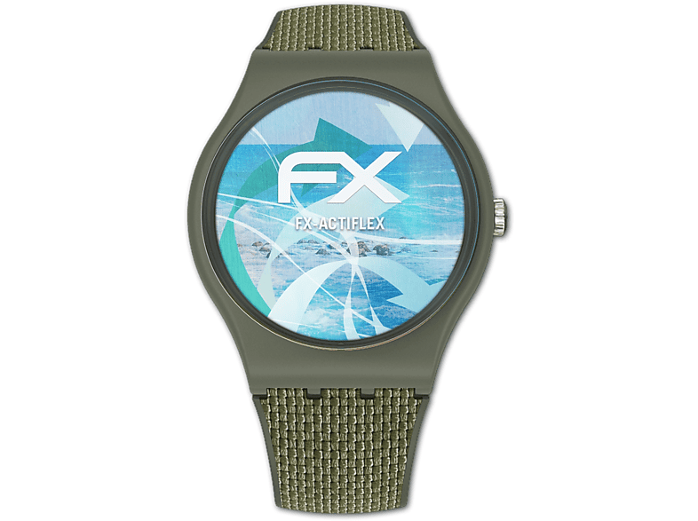 ATFOLIX 3x FX-ActiFleX Displayschutz(für Swatch OnGPay (41mm))
