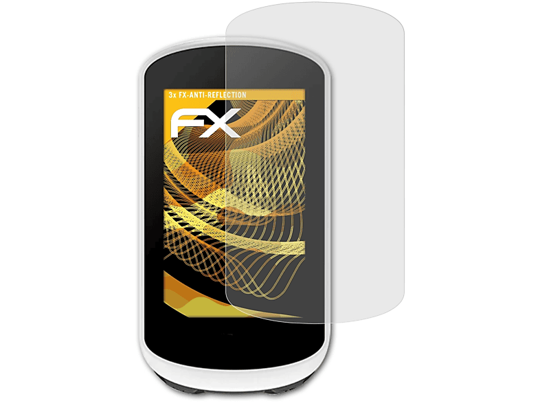 ATFOLIX 3x FX-Antireflex Displayschutz(für Garmin Edge Explore 2)