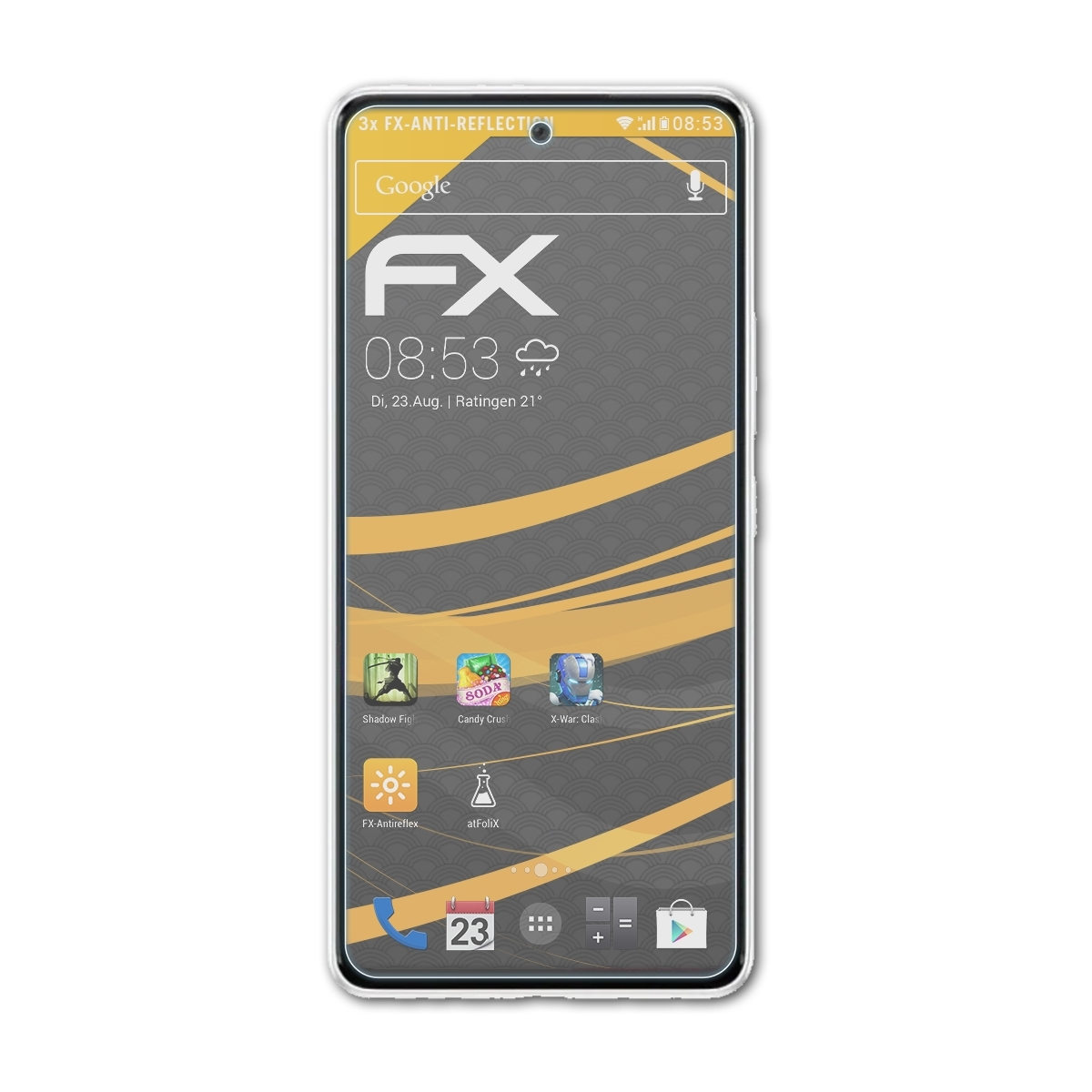 ATFOLIX 3x FX-Antireflex Displayschutz(für Samsung 5G) Galaxy A53