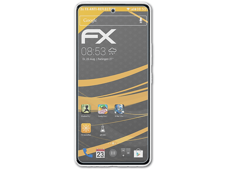 ATFOLIX 3x FX-Antireflex Displayschutz(für Samsung 5G) Galaxy A53