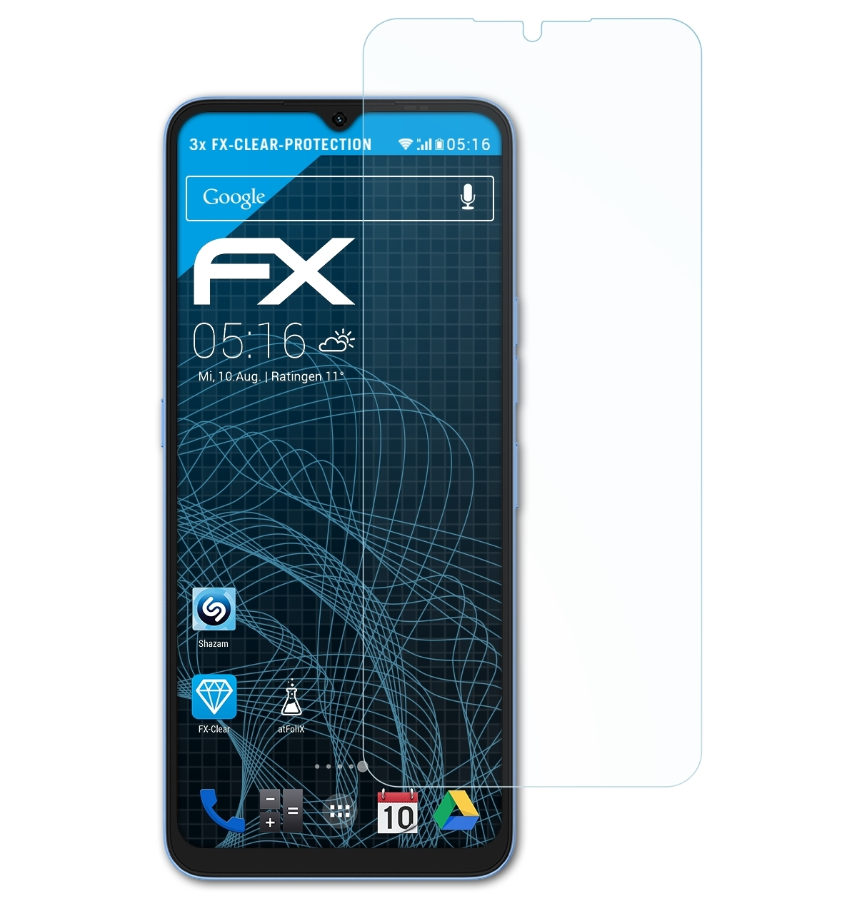 3x ATFOLIX FX-Clear Pro) UMiDigi A13 Displayschutz(für