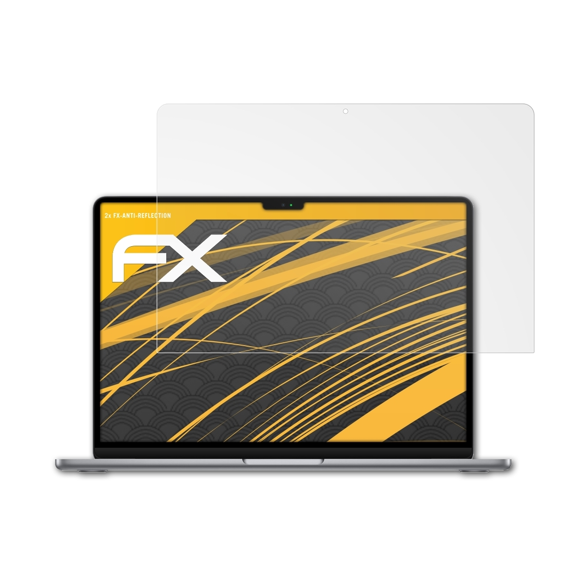 ATFOLIX Displayschutz(für Apple (2022)) Air FX-Antireflex MacBook 2x