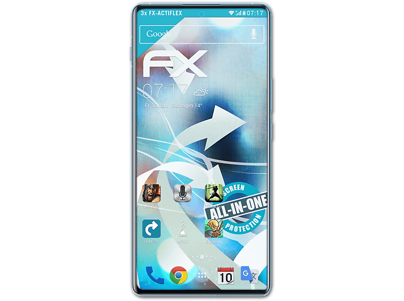 ATFOLIX 3x FX-ActiFleX Displayschutz(für Vivo X Note)