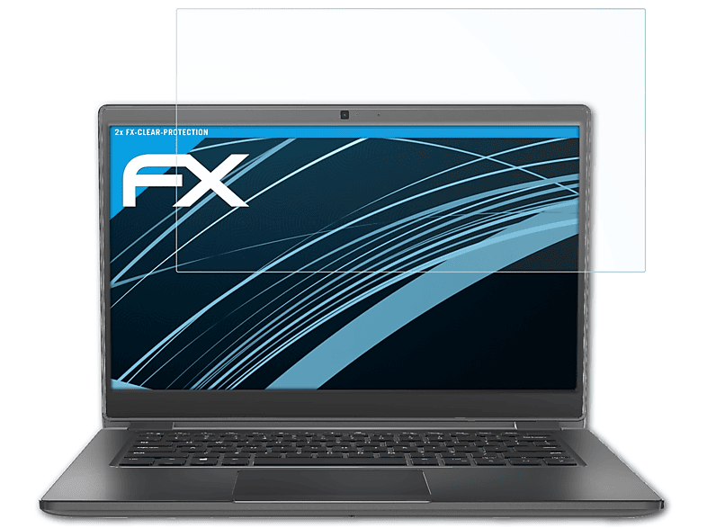 ATFOLIX 2x FX-Clear Displayschutz(für Dell Latitude 3410)