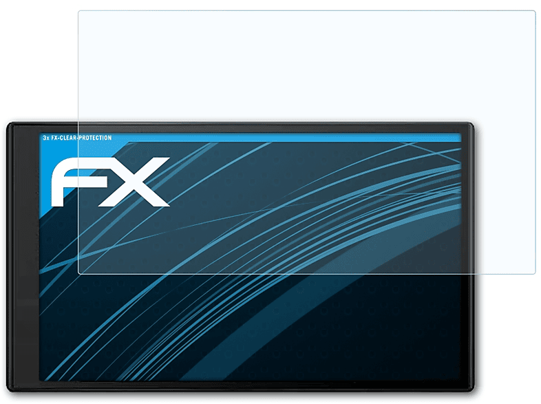 ATFOLIX 3x FX-Clear Displayschutz(für Garmin DriveSmart 76)