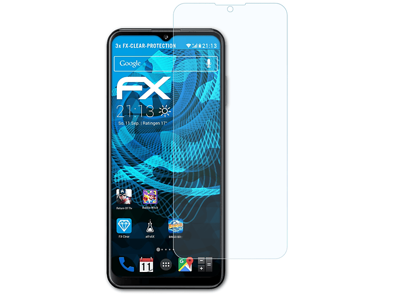 ATFOLIX 3x FX-Clear Displayschutz(für 5G) Nokia G60