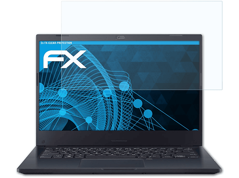 ATFOLIX 2x FX-Clear Displayschutz(für Asus ExpertBook (P2451FA))