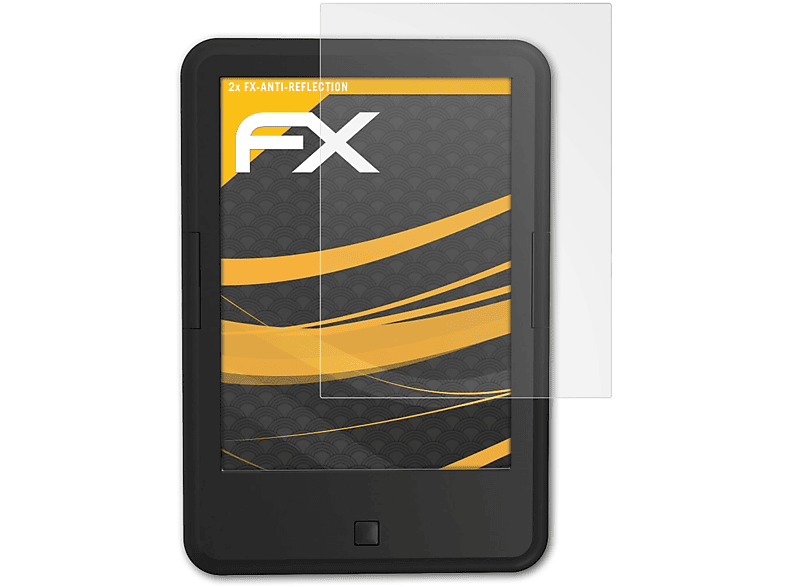 ATFOLIX 2x FX-Antireflex Displayschutz(für Onyx Boox da Gama Vasco 4)