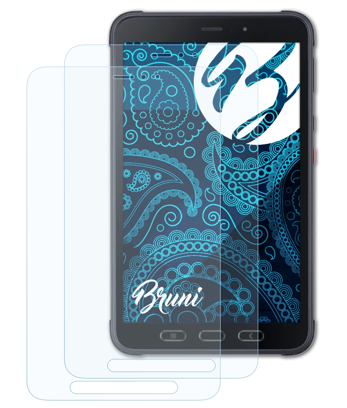 Galaxy Schutzfolie(für BRUNI Basics-Clear 2x Samsung Tab Active 3)