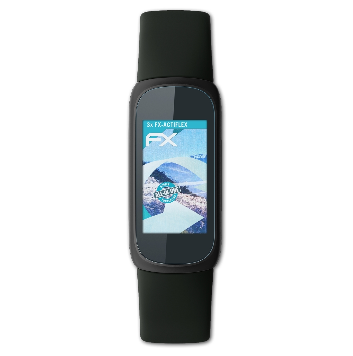 ATFOLIX 3x FX-ActiFleX Displayschutz(für Fitbit 3) Inspire