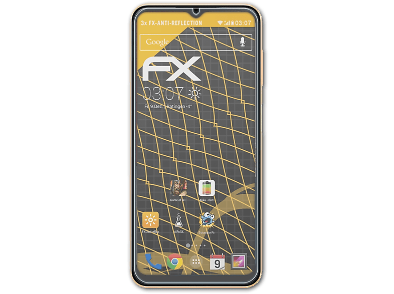 ATFOLIX 3x FX-Antireflex Displayschutz(für Samsung Galaxy A13)