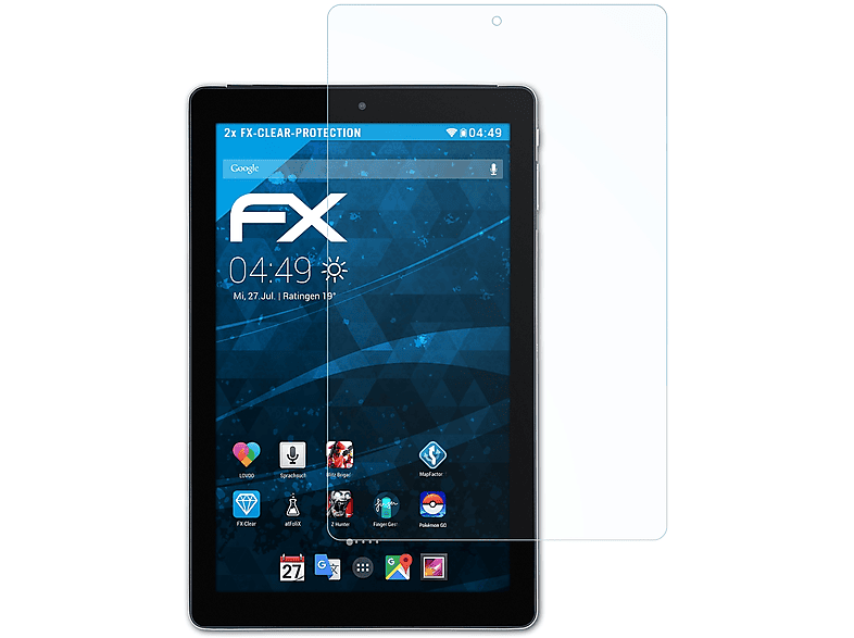 ATFOLIX 2x FX-Clear Displayschutz(für Acepad AX1)
