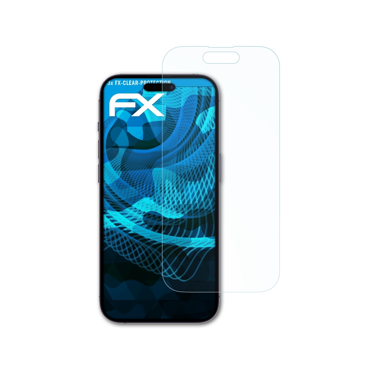 Apple FX-Clear iPhone ATFOLIX 14 3x Displayschutz(für Pro)