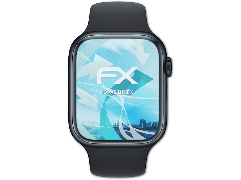 ATFOLIX 3x FX-ActiFleX Displayschutz(für Apple Watch 45 mm (Series 8))