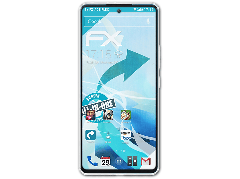 A53 Galaxy 3x Displayschutz(für FX-ActiFleX Samsung 5G) ATFOLIX