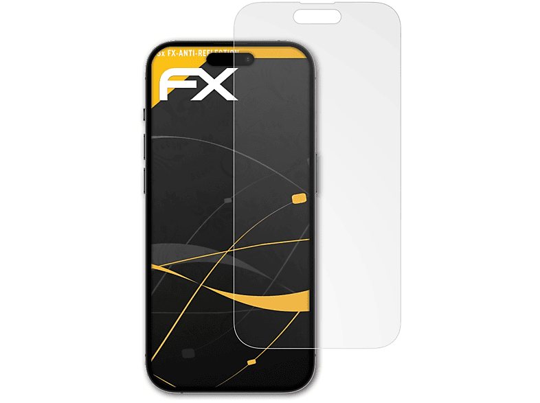ATFOLIX 3x FX-Antireflex Displayschutz(für 14 Apple Pro iPhone Max)