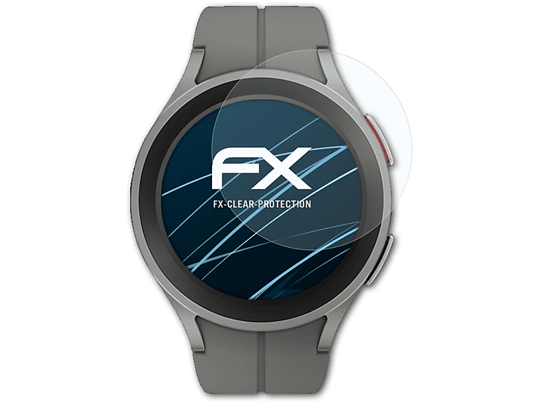 ATFOLIX 3x FX-Clear Displayschutz(für Samsung Galaxy Watch5 Pro (45mm))