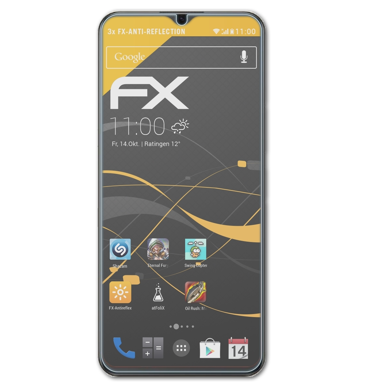 ATFOLIX 3x FX-Antireflex Displayschutz(für Z5x) Vivo iQOO