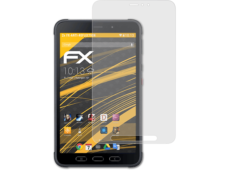 Tab FX-Antireflex 2x Active ATFOLIX 3) Samsung Displayschutz(für Galaxy