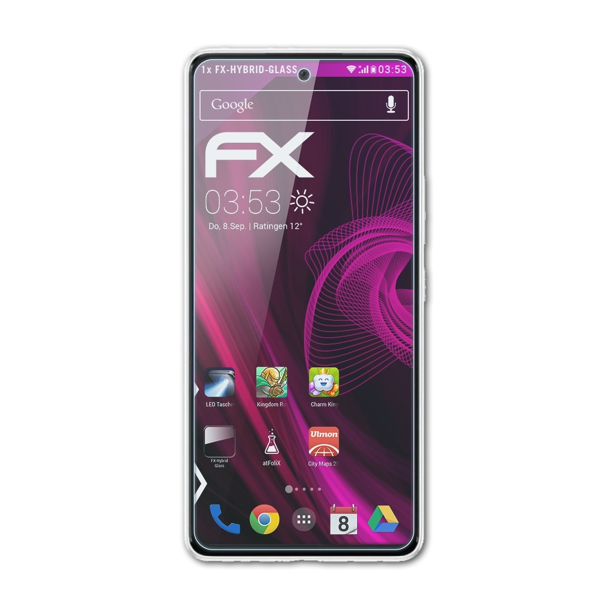 ATFOLIX Samsung 5G) FX-Hybrid-Glass Galaxy A53 Schutzglas(für