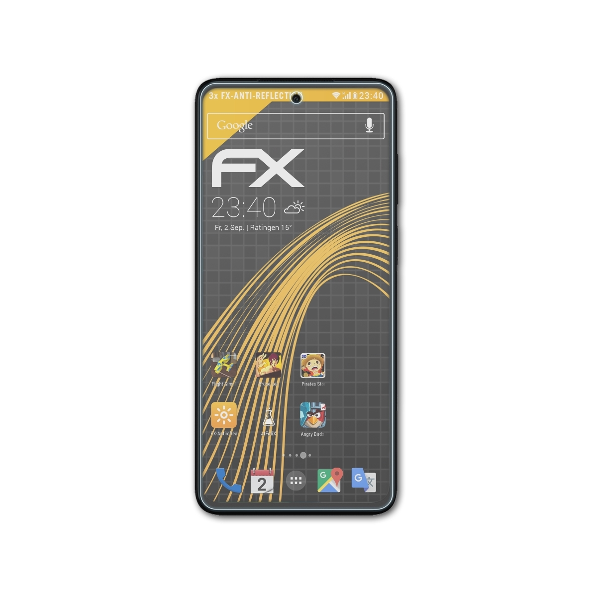 FX-Antireflex Motorola Displayschutz(für Moto 3x ATFOLIX G52)